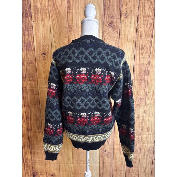 Vintage Boundary Waters Wool Blend Button Down Cardigan Sweater Women's Size M - Picture 4 of 6